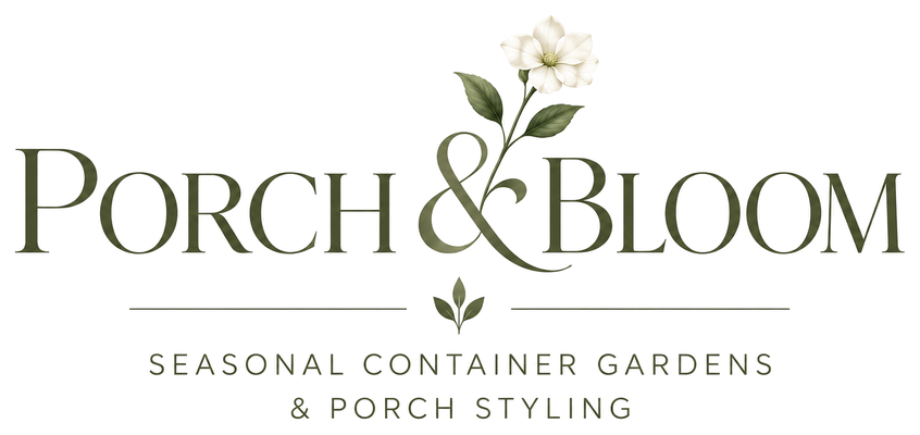 Porch & Bloom: Seasonal Container Gardens & Porch Styling